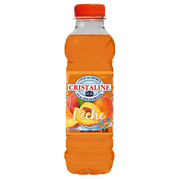 Cristaline Pêche Pack De 24 x 50CL