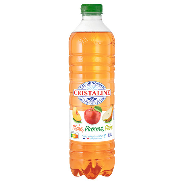 Cristaline Jus Pomme Poire Peche Pack De 6 x 1,5L