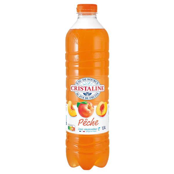 Cristaline Pêche Pack De 6 x 1,5L