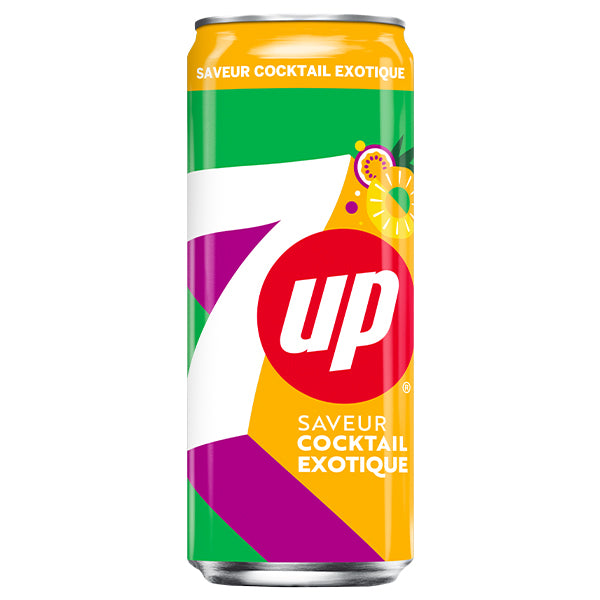 7UP Cocktail Exotique Pack De 24 x 33CL