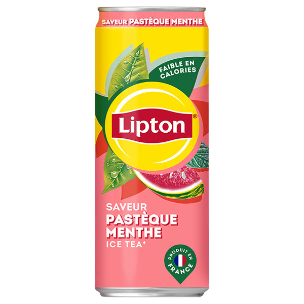 Lipton Ice Tea Pastèque Menthe Pack De 24 x 33CL Slim