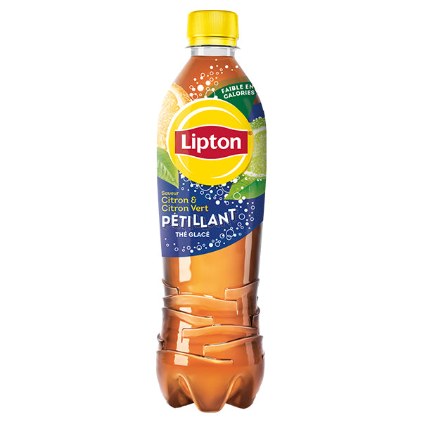 Lipton Ice Tea Citron Citron Vert Pétillant Pack De 6 x 1,25L