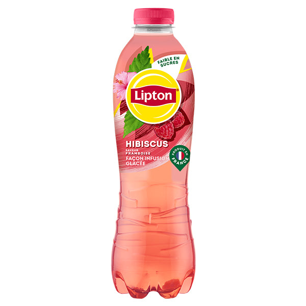 Lipton Ice Tea Hibiscus Framboise Façon Infusion Glacée Pack De 6 x 1,25L